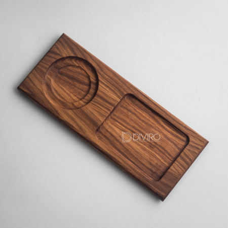 Доска для подачи десерта и кофе, дуб 30×12 см от мастерской DIVIRO
